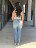 CELLO HIGH RISE MOM JEANS