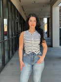 STACEY STRIPE TOP