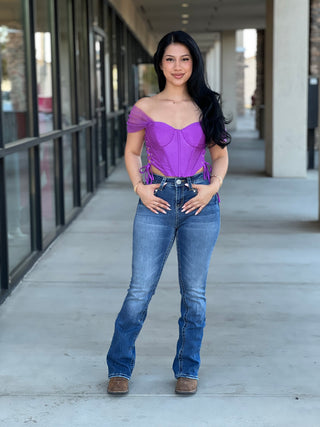 Mireya embroidered bootcut jeans